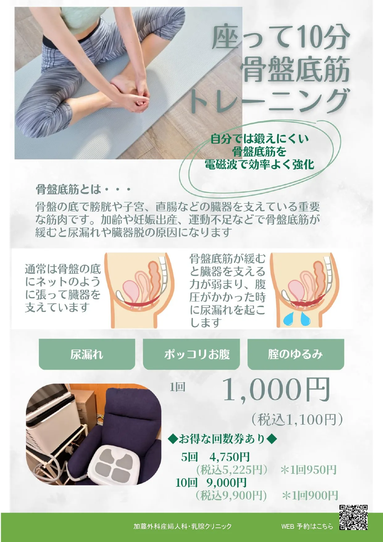 ダイナフィット（骨盤底筋）のチラシ